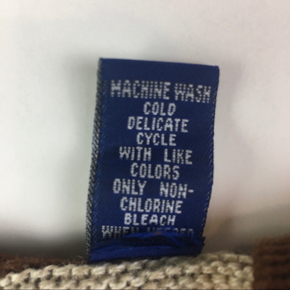 Karen Scott Knit Vest Embroidered Fall Brown Sm - Picture 6 of 7